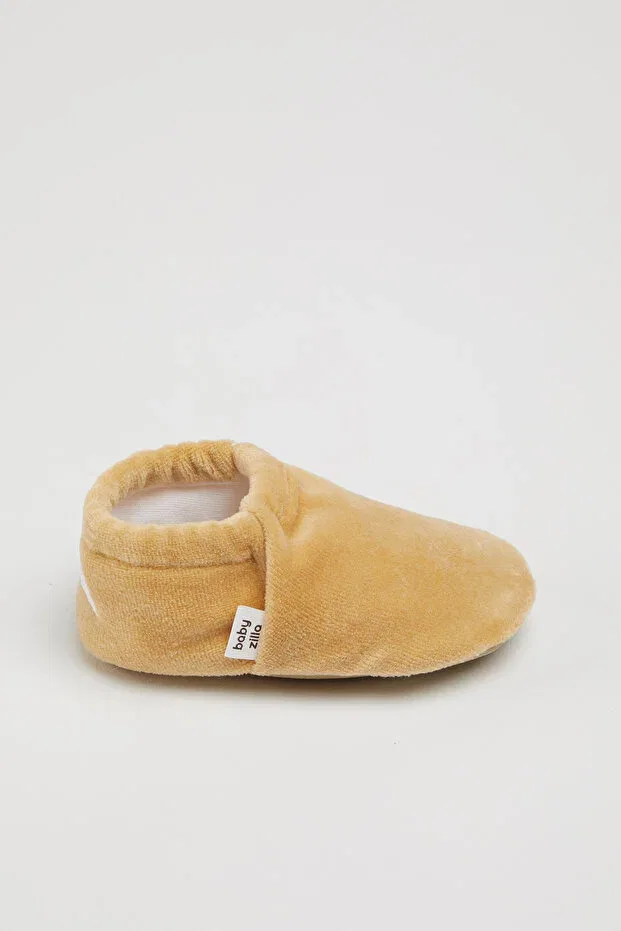 Детские тапочки для девочек с принтом Babyzilla, Beige — фото 3