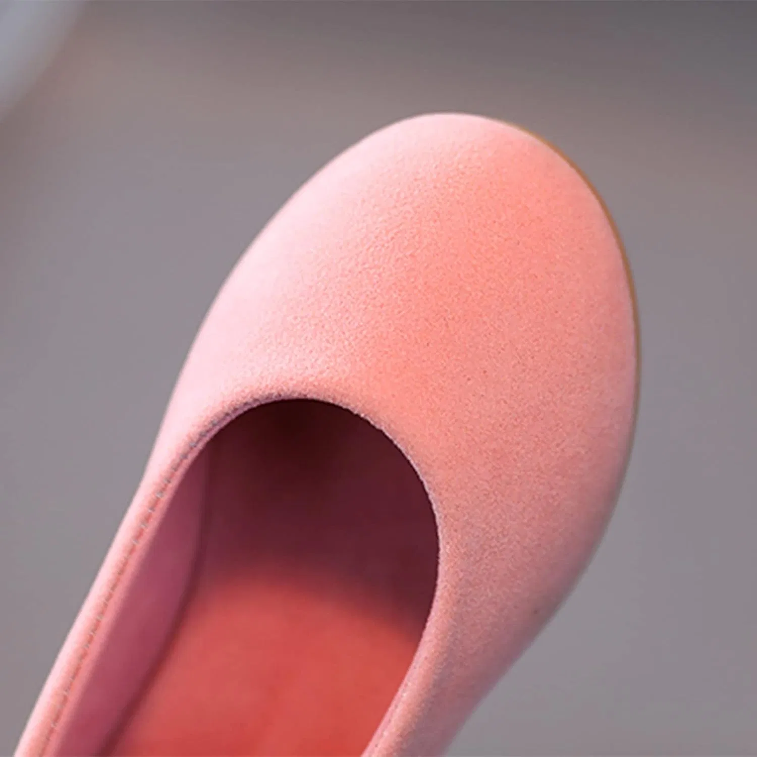 Детские ботинки для девочек с однотонным цветом, Pink — фото 4