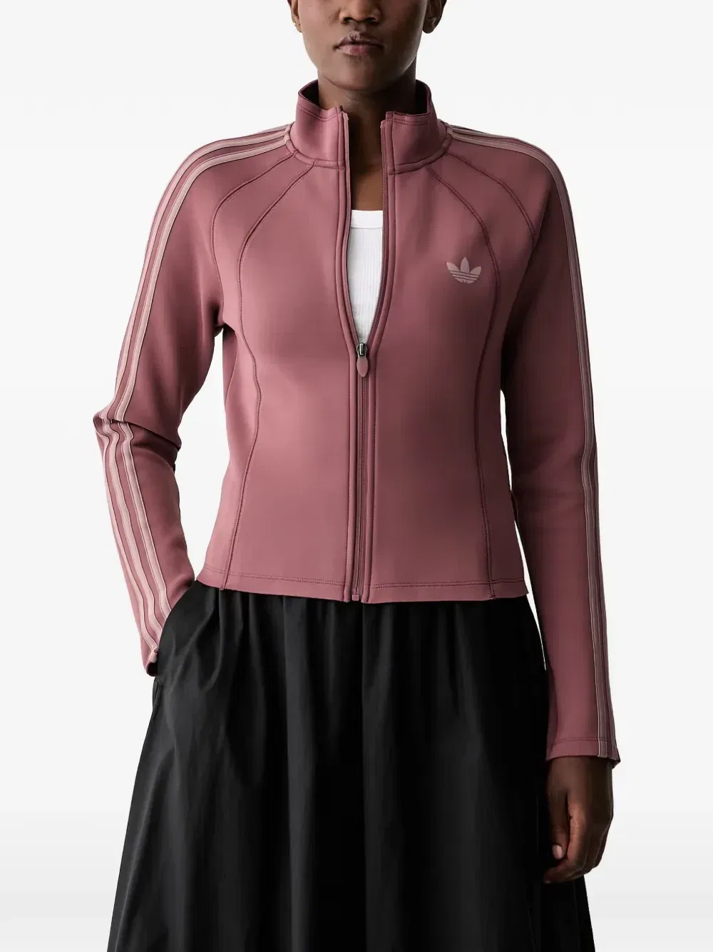 Олимпийка на молнии SST 2.0 с боковыми полосками Adidas, фиолетовый