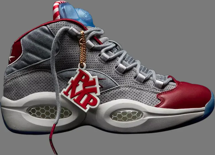 

Кроссовки villa x question pump 'a day in philly' Reebok, серый