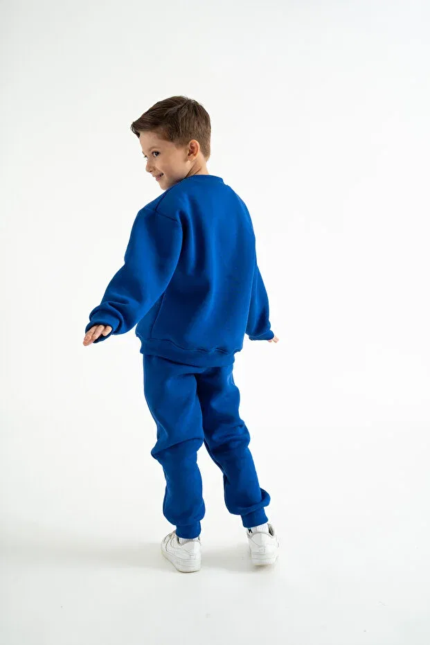 Детские свитшот оверсайз C.C.L. Coccolin Kids Baby Clup, Sax Blue — фото 4