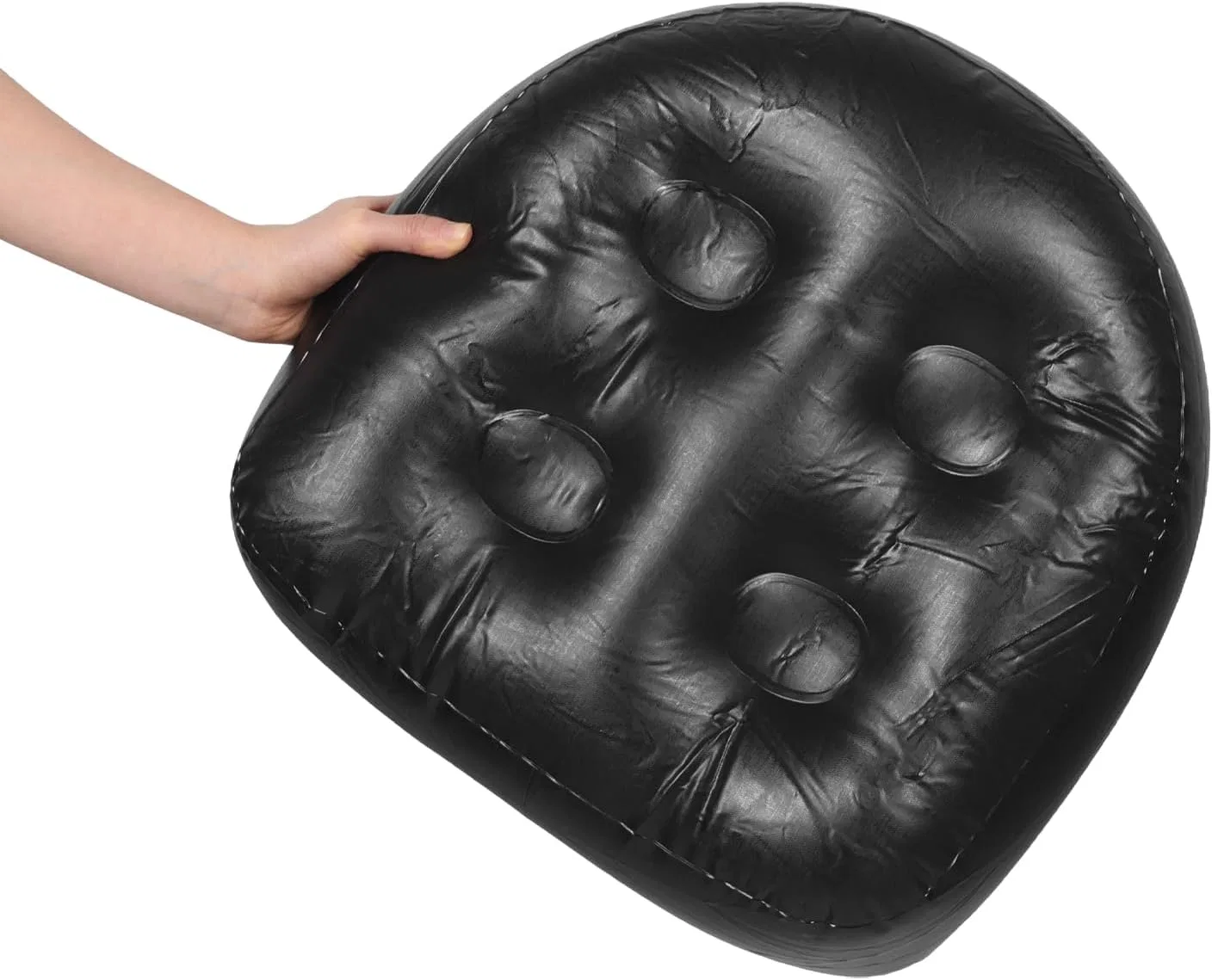 Надувные подушки для ванны 2 шт с присосками, 15 см, LRXIYODE, Черный — фото 4
