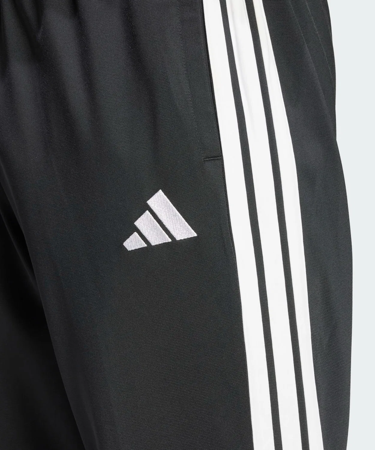 Мужской спортивный костюм с лампасами из трикотажа, модель Трикотажный костюм Adidas, Black — фото 4