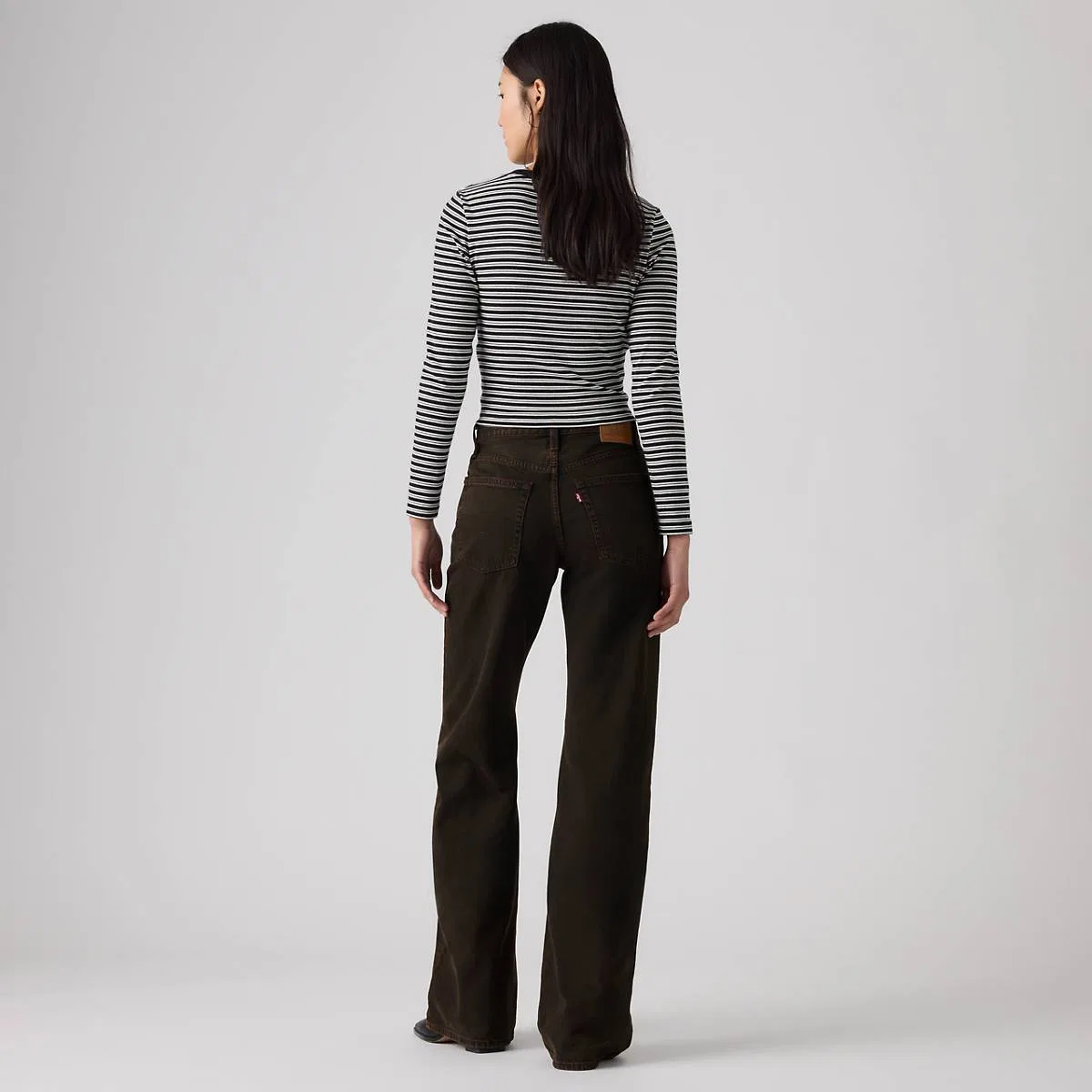 Женские джинсы свободного кроя (модель bootcut) Levi's, Over A Cup Psk - Brown — фото 3