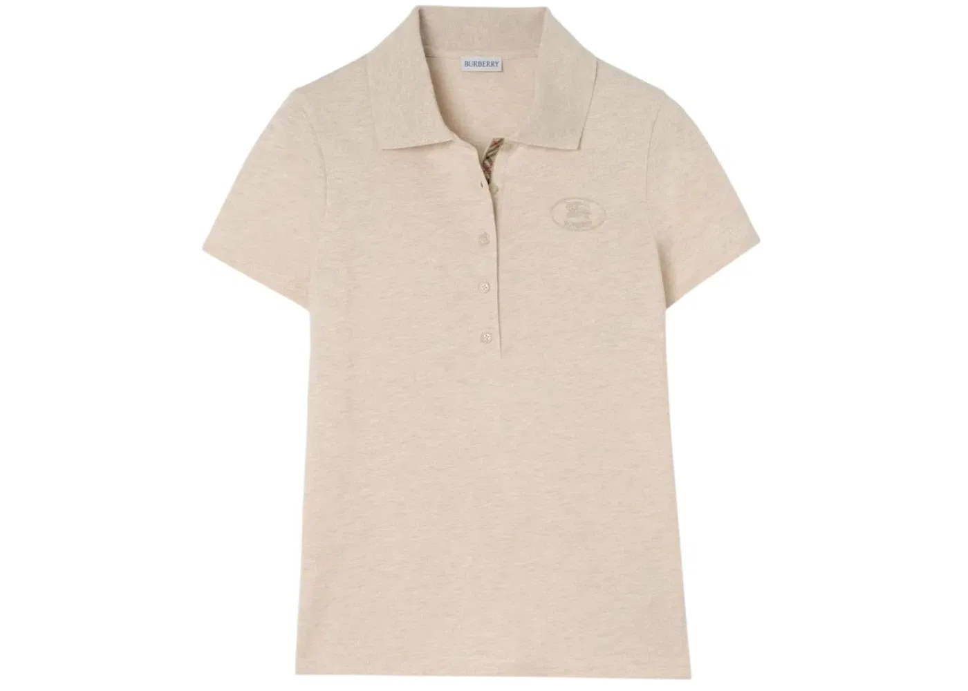 Мужская футболка-поло с логотипом Burberry Parisa Ctp Logo, Beige Melange