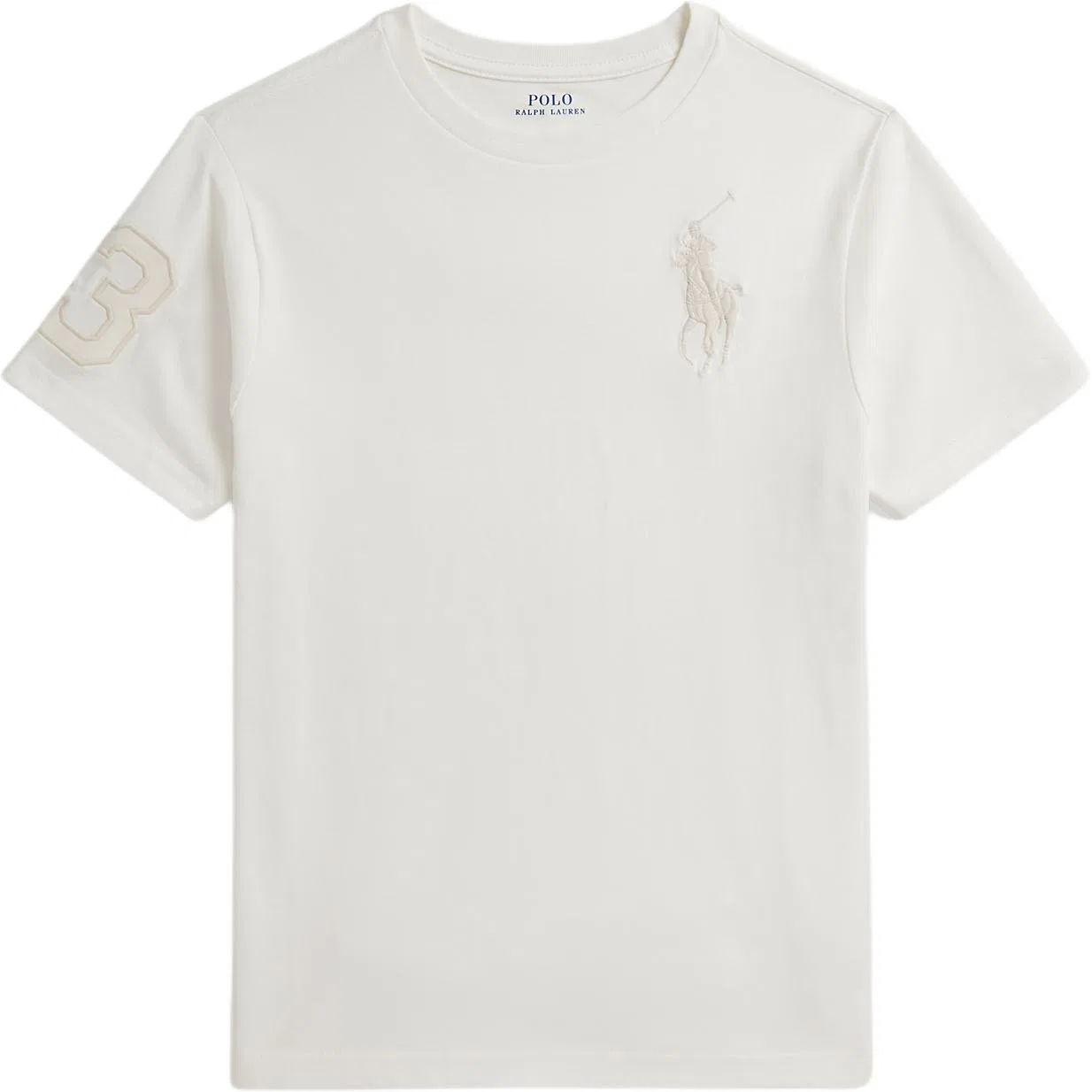 Футболка Big Pony, washed white, подростковая Polo Ralph Lauren