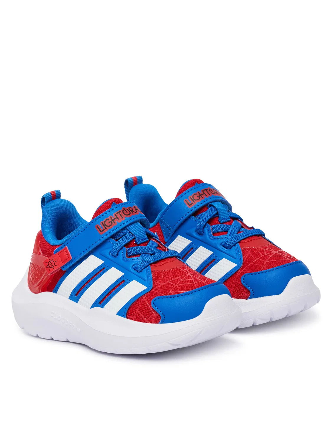Кроссовки для мальчика Marvel Lightorama Spider-Man Adidas, синий — фото 2
