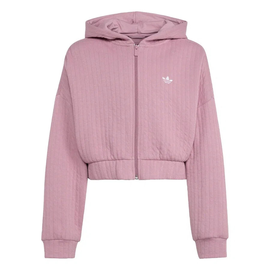 Худи на молнии ADIDAS ORIGINALS, сиреневый цвет