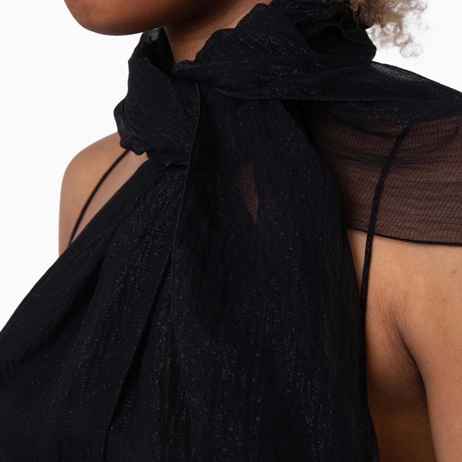 Платье-макси с принтом Daisy Garden Silk Blend Dress Burberry, Black Ip Pattern — фото 2
