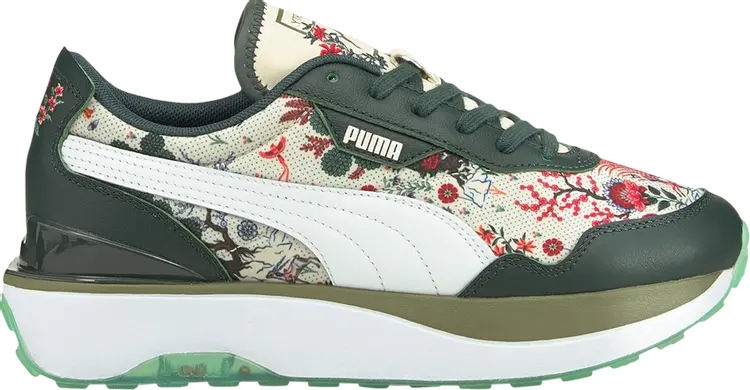 Кроссовки Puma Liberty of London x Wmns Cruise Rider NU Floral, зеленый