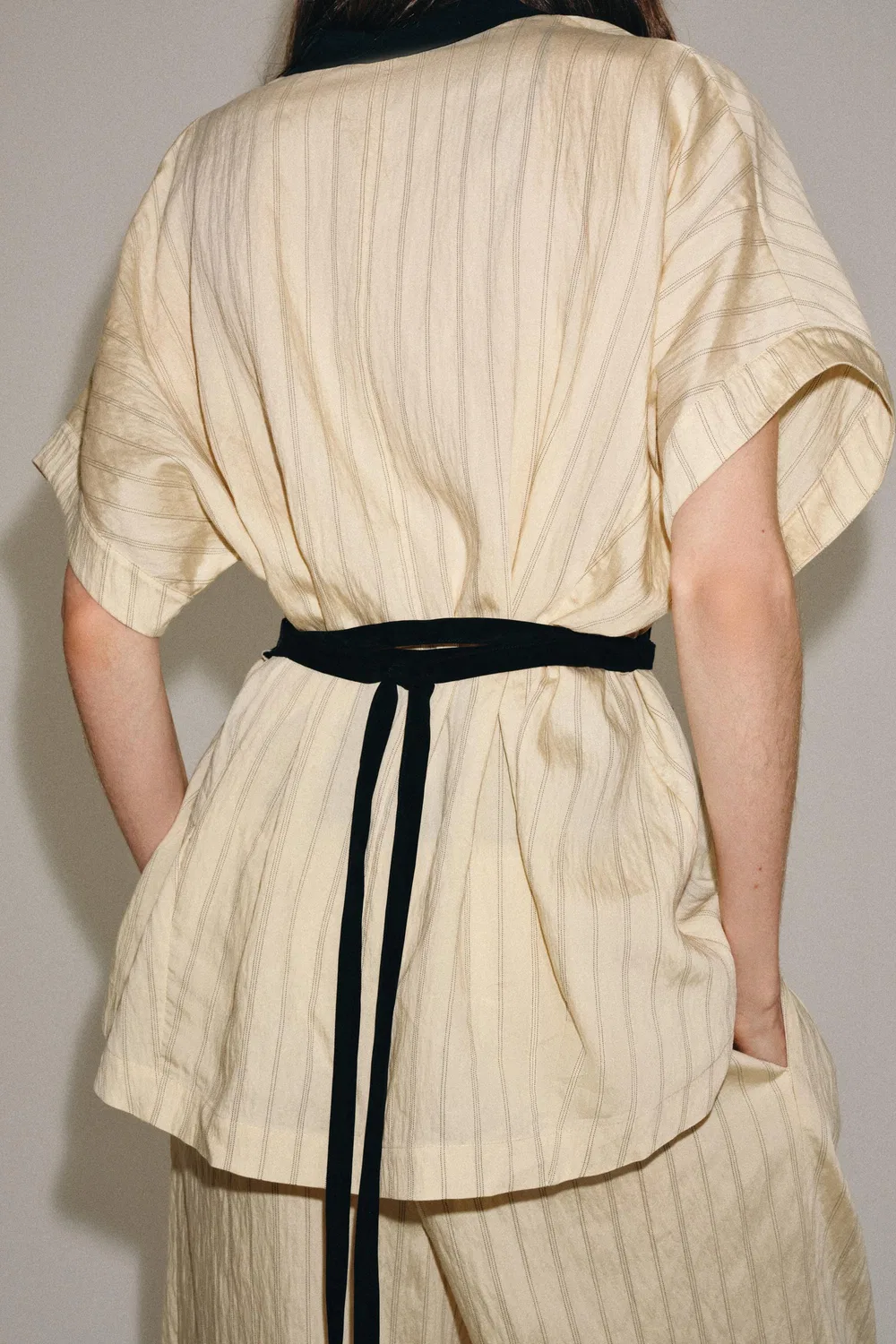 Полосатый двубортный жакет из коллекции ZW ZARA, striped — фото 3