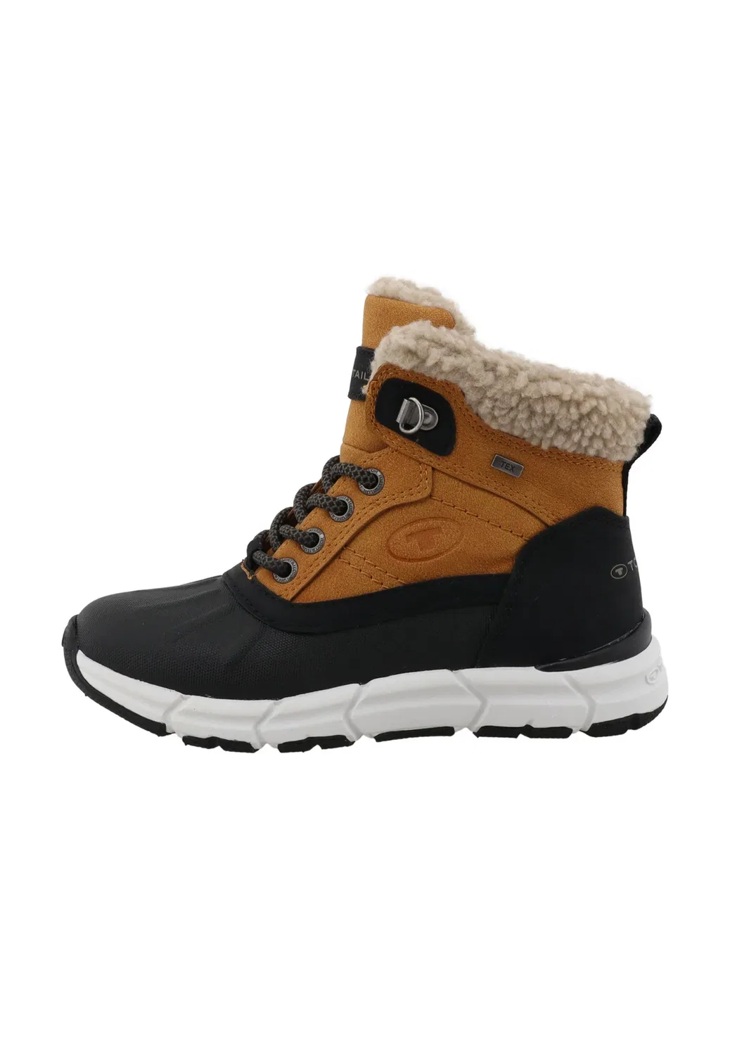Ботильоны Stiefel унисекс на шнуровке Tom Tailor, Black Camel