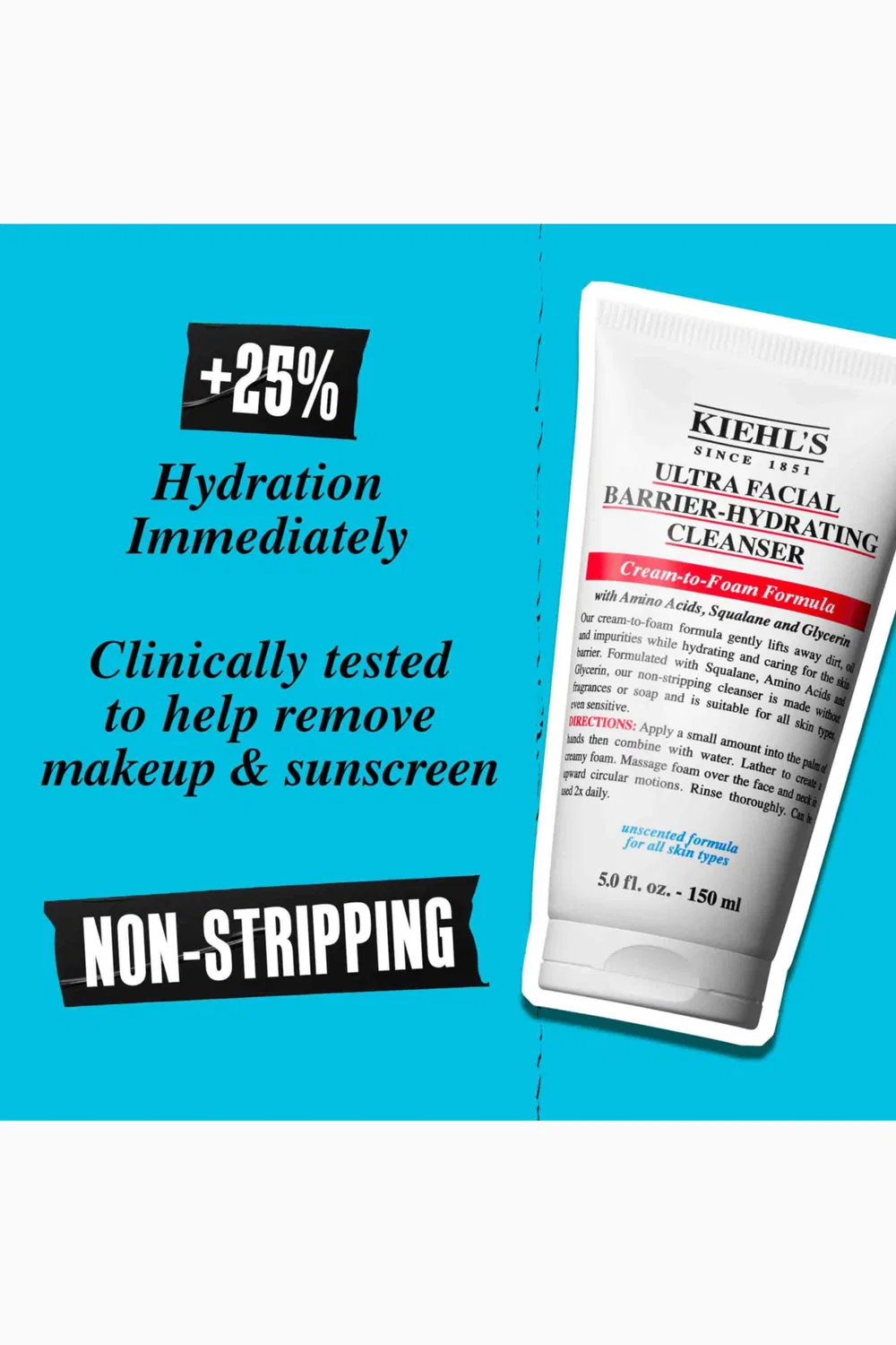 Очищающее средство для лица увлажняющее Kiehl's Ultra Facial Barrier-Hydrating Cleanser — фото 4