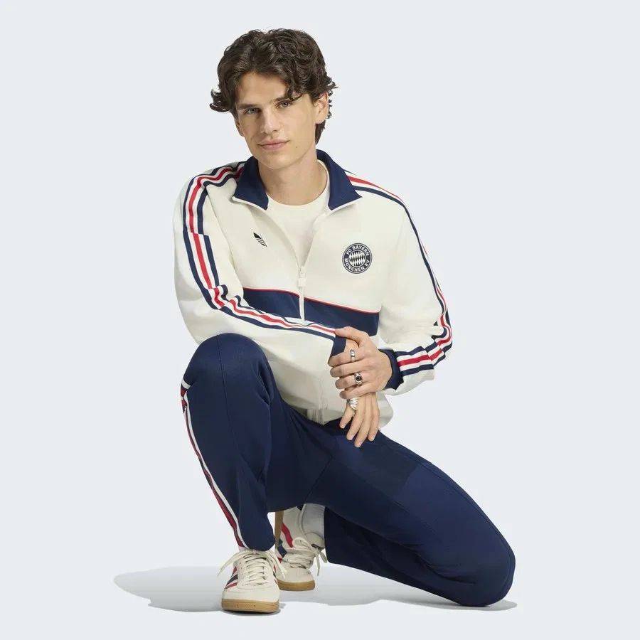 Мужская куртка FC Bayern München OG adidas, Белый — фото 3