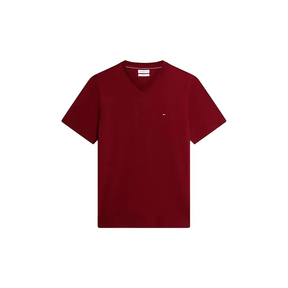 Мужская футболка с V-образным вырезом Essential Tommy hilfiger, Red — фото 3