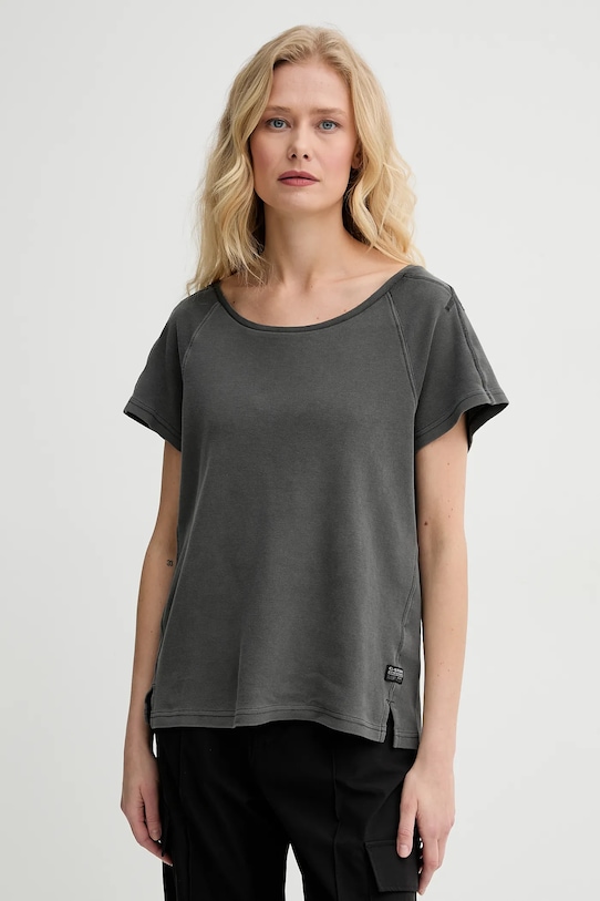 

Хлопковая футболка G-Star, серый