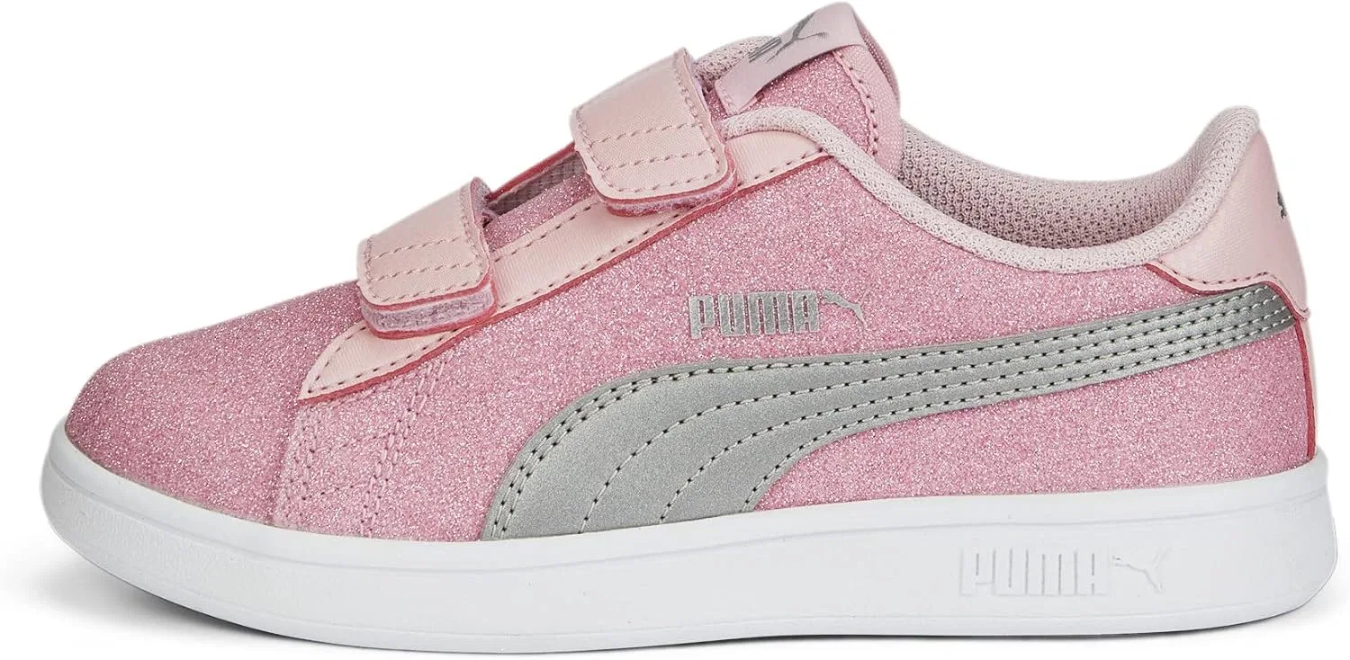 Детские кроссовки с липучкой Smash Hook and Loop PUMA, Almond Blossom-Puma Silver