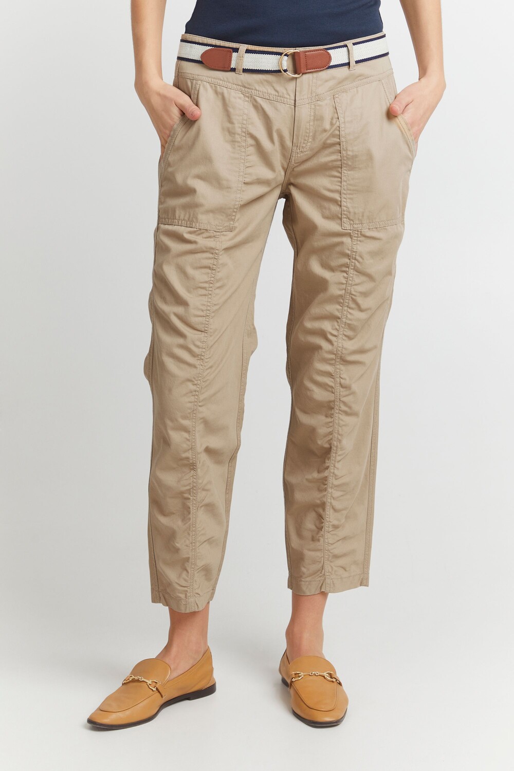 

Брюки Fransa Stoffhose, бежевый