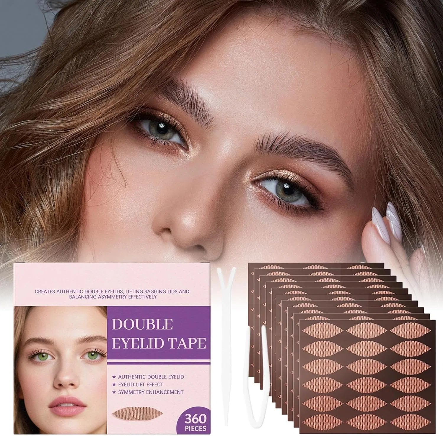 Лента для век Eye Lift Tape, 360 шт, бежевая — фото 3