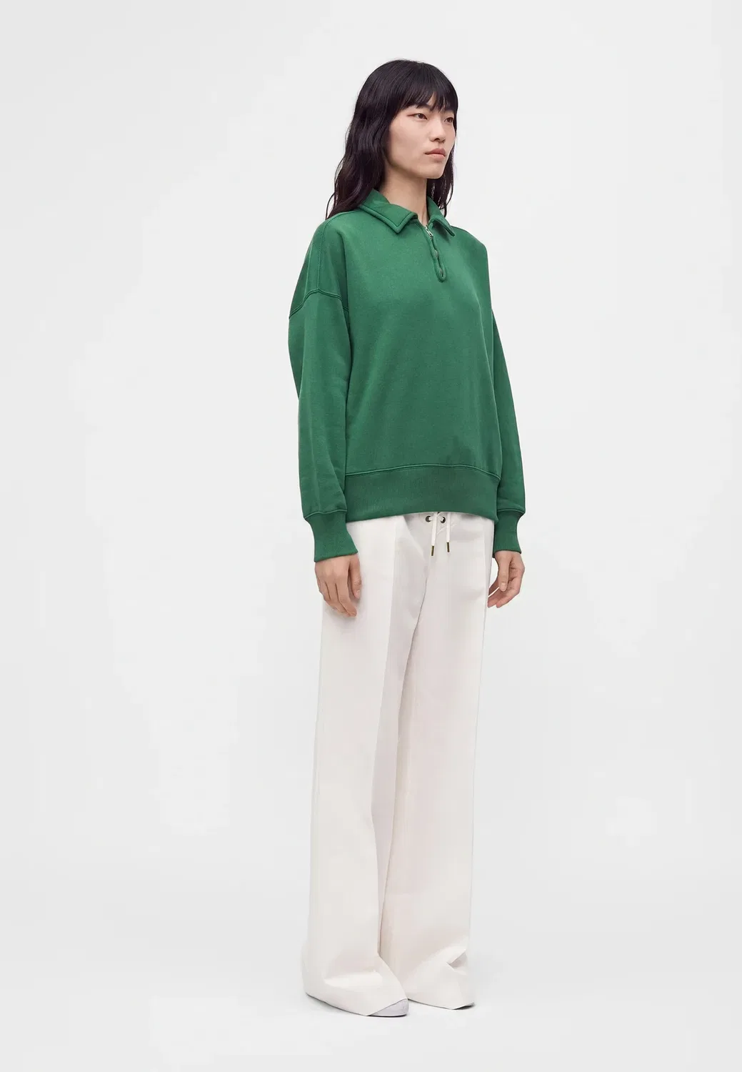 Толстовка с застежкой-молнией до середины груди Polo Ralph Lauren, Bush Green — фото 4
