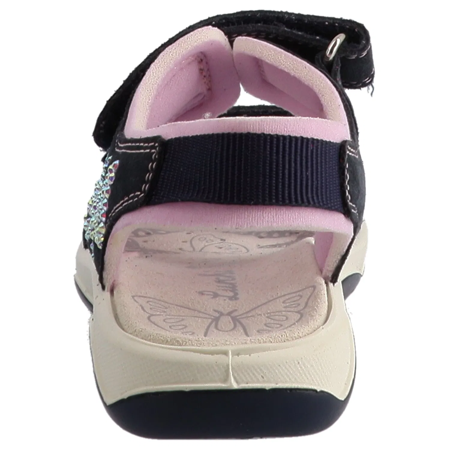 Детские сандалии с контрастными швами Lurchi, Navy-Rosa — фото 3
