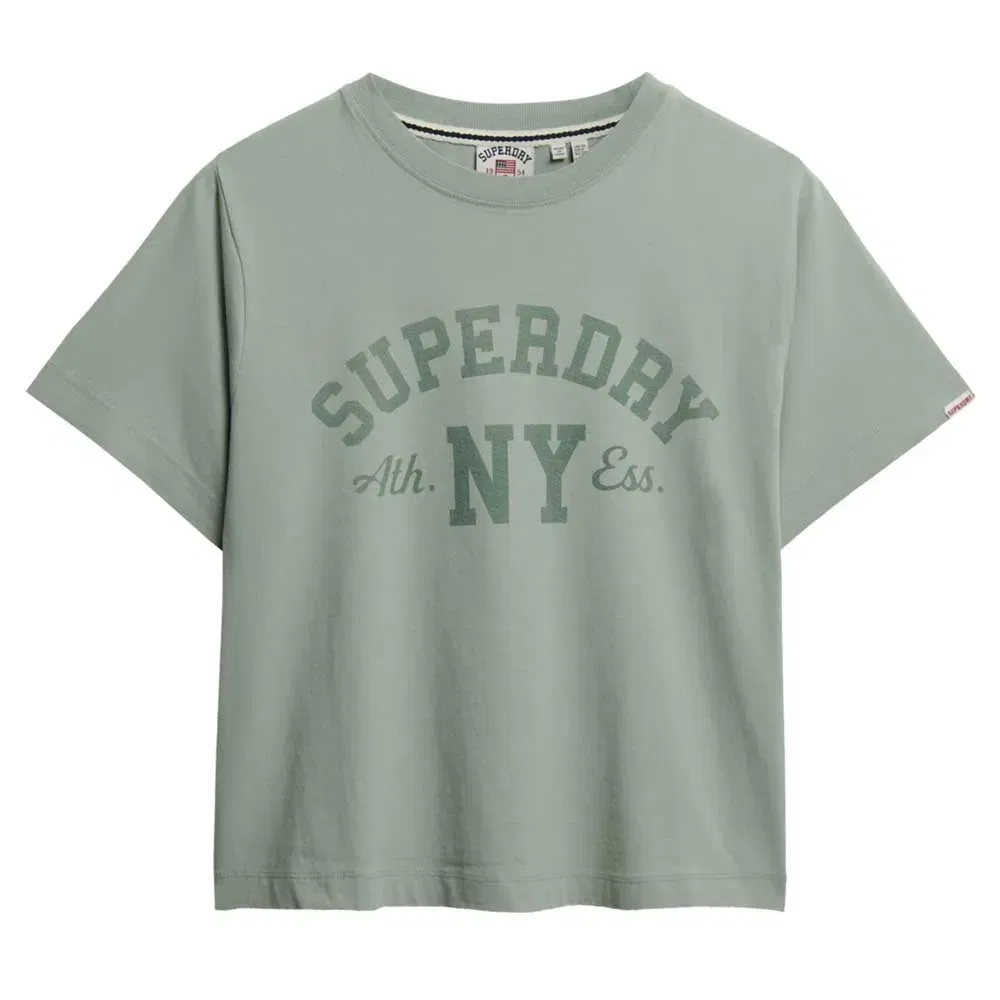 Футболка Athletic Essentials Loose Fit Superdry, зеленый