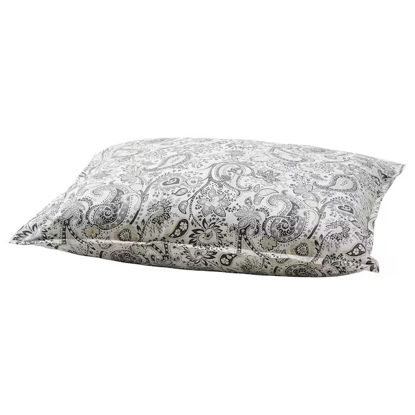 

Наволочка Ikea Rodgersia, 50х60 см, серый/белый