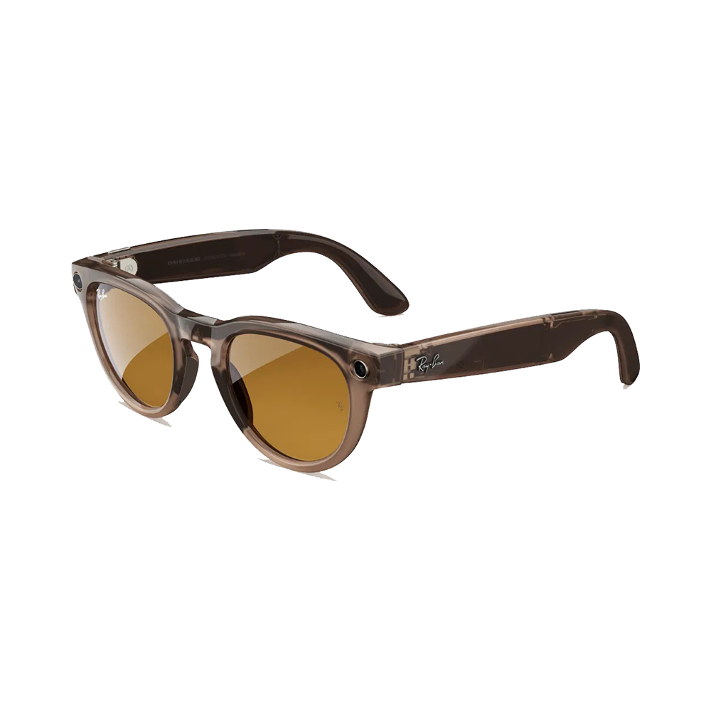 

Умные очки Ray-Ban Meta Headliner, Standard, Shiny Warm Stone/Tint to Saffron Yellow Transitions