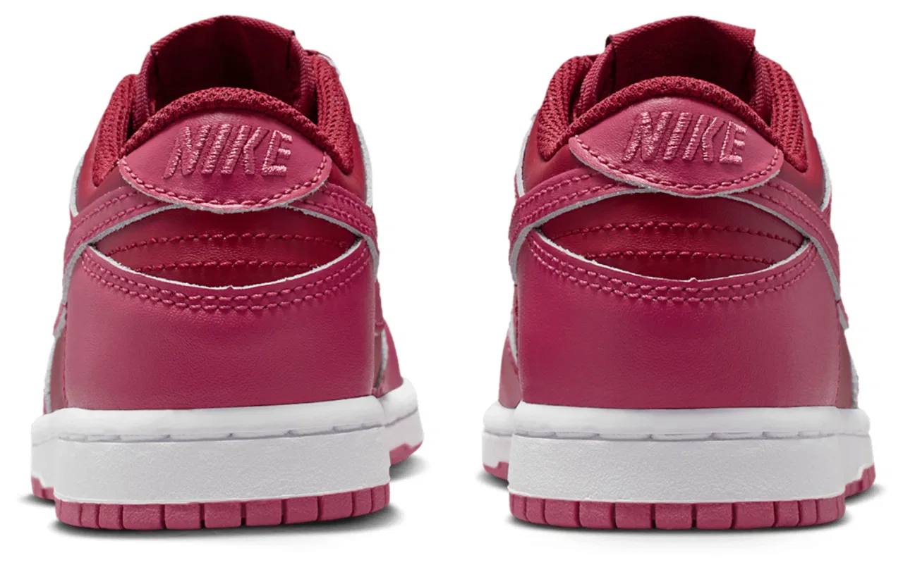Кроссовки для мальчиков Nike Dunk Low, цвет Sweet Beet/Sweet Beet/Team Red — фото 3