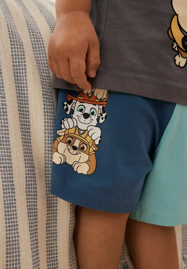 Пижамный комплект из 3 предметов с принтом Paw Patrol Regular fit Next blue/grey/orange, синий/оранжевый/серый — фото 2