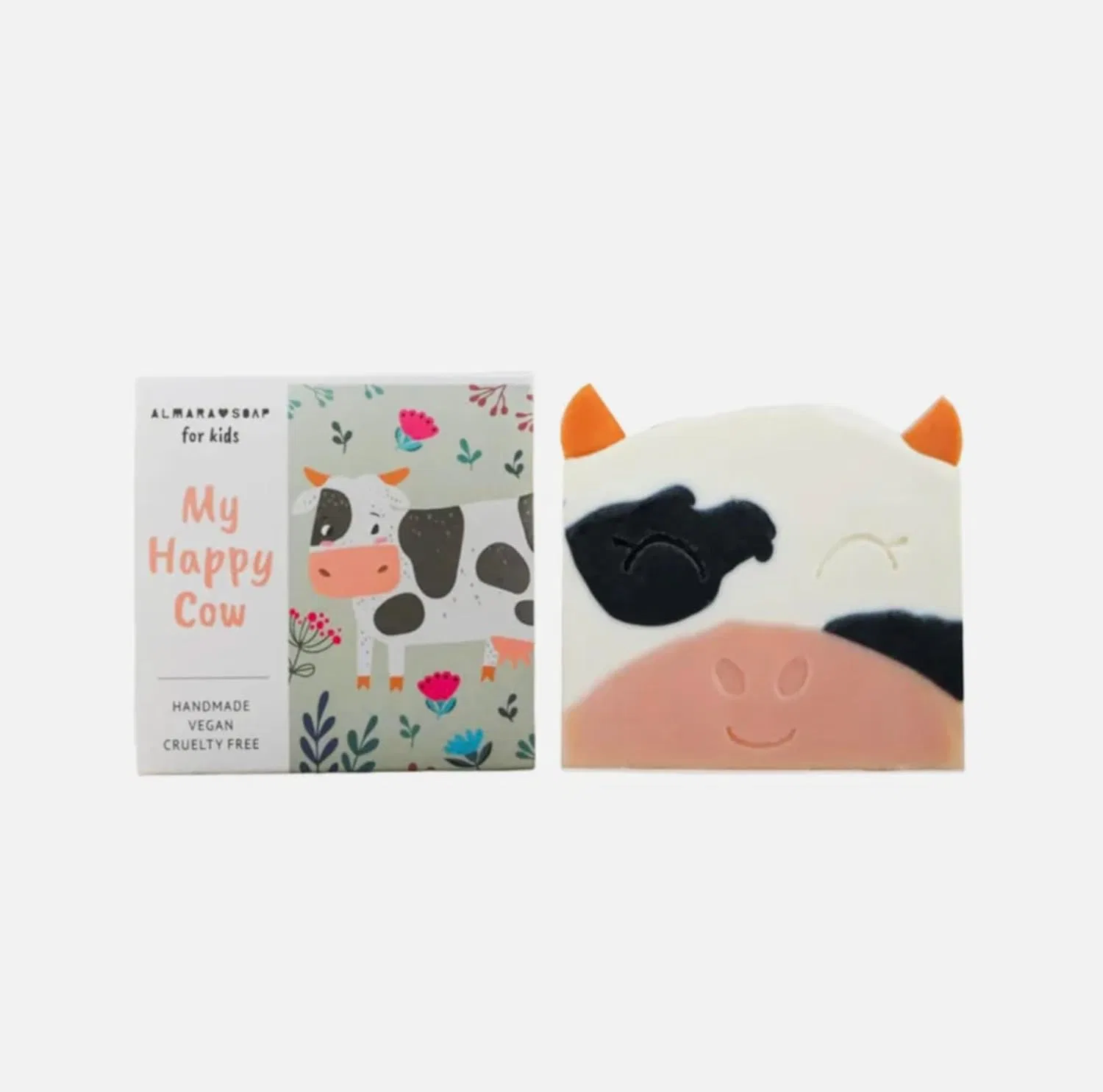 Детское мыло ручной работы My Happy Cow с ароматом яблока Almara Soap, 100 г