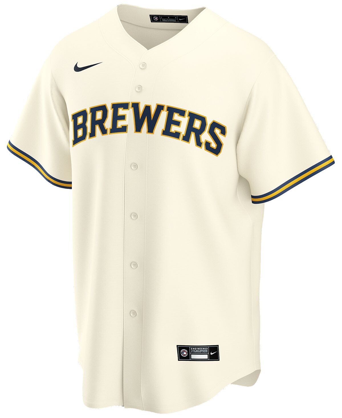 Официальная копия мужского трикотажа christian yelich milwaukee brewers игрока Nike, мульти — фото 3