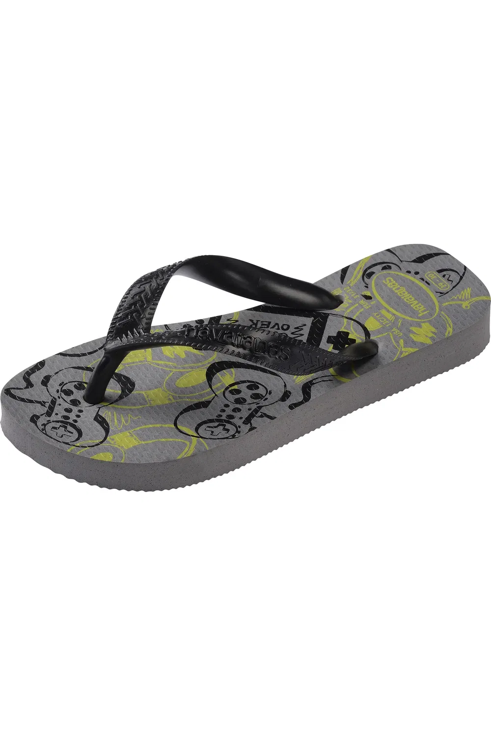Детские сандалии с принтом на стельке Havaianas, Steel Grey — фото 4