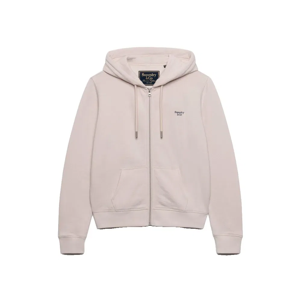 Женский свитшот с капюшоном Signature Embroidered Superdry, Grey — фото 3