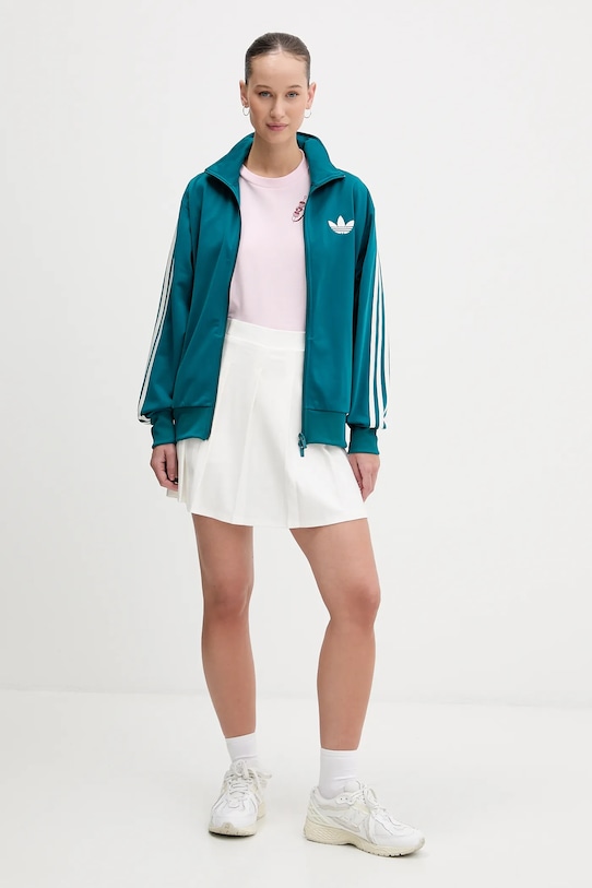 Толстовка Adidas Originals, бирюзовый — фото 2