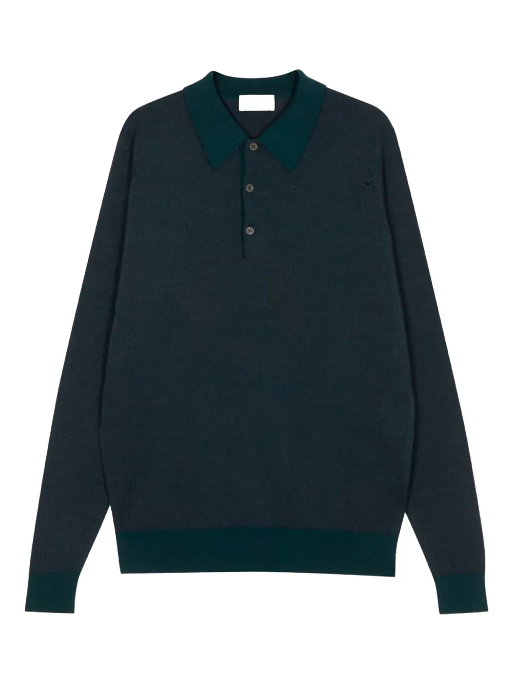 

Поло Herbie с длинными рукавами John Smedley, синий