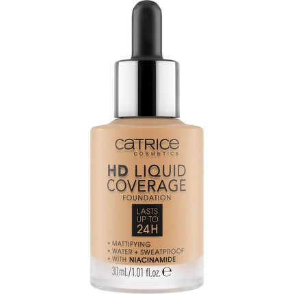 

Тональная основа Hd Liquid Coverage Mattifying 035 Natural Beige 30ml