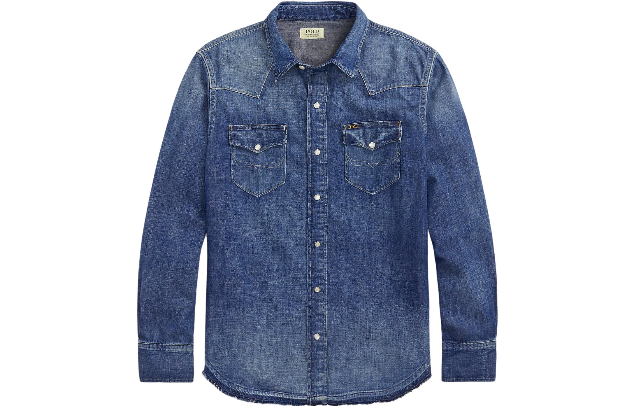 

Polo Ralph Lauren Джинсовая куртка мужская синяя, Синий, Polo Ralph Lauren Джинсовая куртка мужская синяя