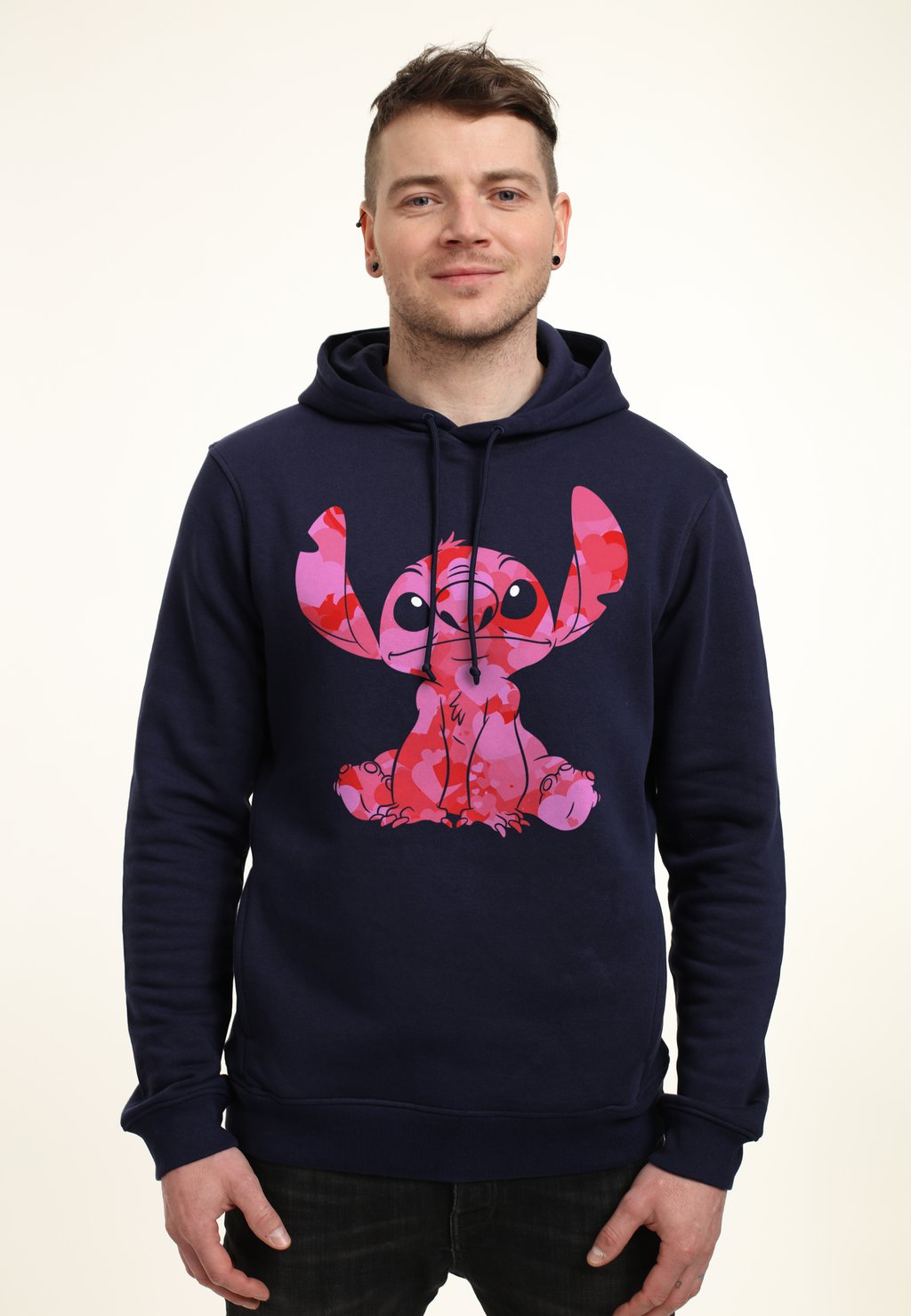 

Толстовка с капюшоном LILO & STITCH STITCH HEART FILL Disney, темно-синий