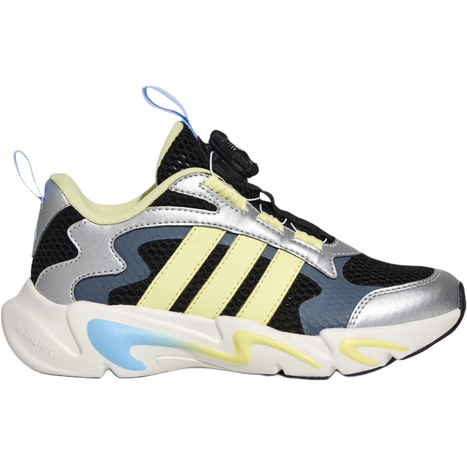 Кроссовки PLAYFLEX HABU Low top Kids Lifestyle Shoes Black Silver Yellow Kids' Adidas — фото 3