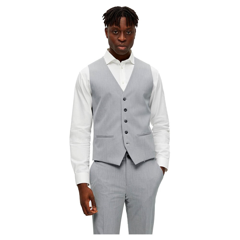 

Жилет Selected Liam Slim Fit, серый