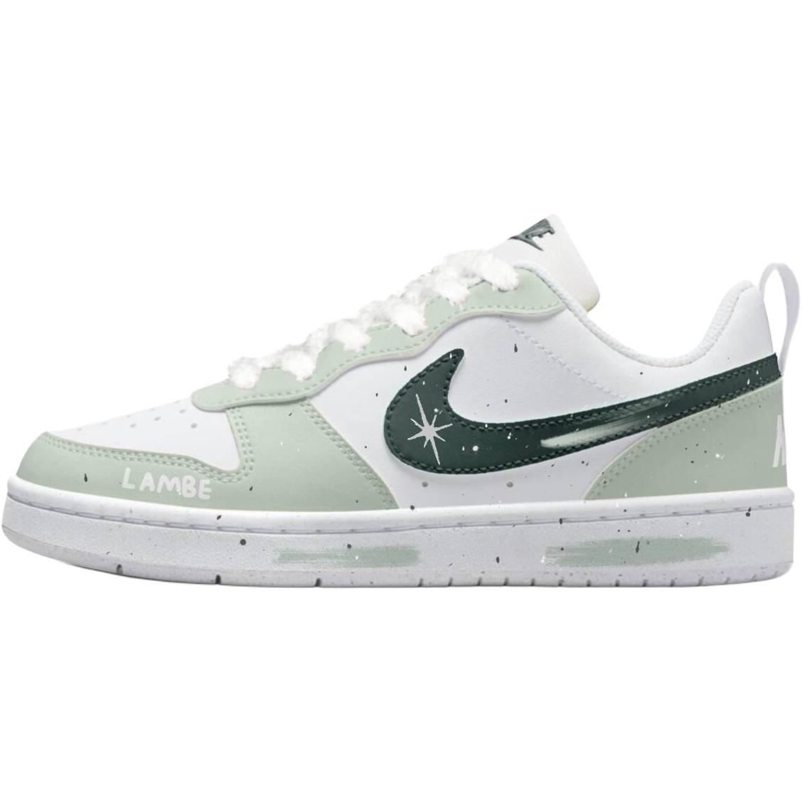 

Nike Кроссовки для скейтбординга Court Borough Low top Kids' White Green для подростков