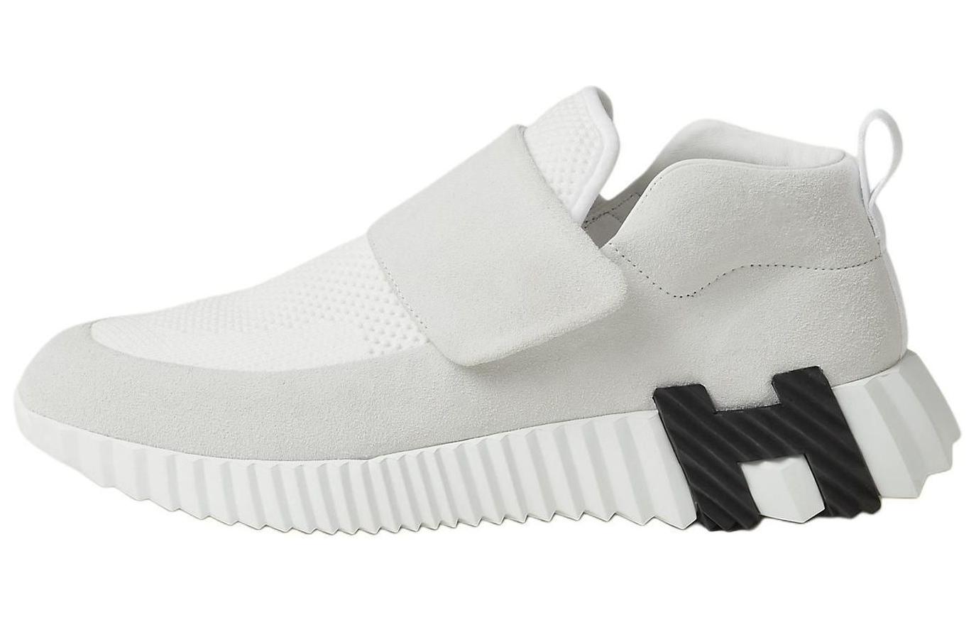 Женские кеды H Low-Top Casual бело-серые HERMES