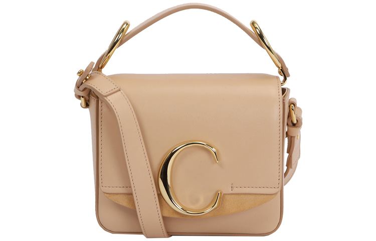 

Сумка через плечо Chloé из телячьей кожи, миниатюрная женская сумка розово-абрикосового цвета
