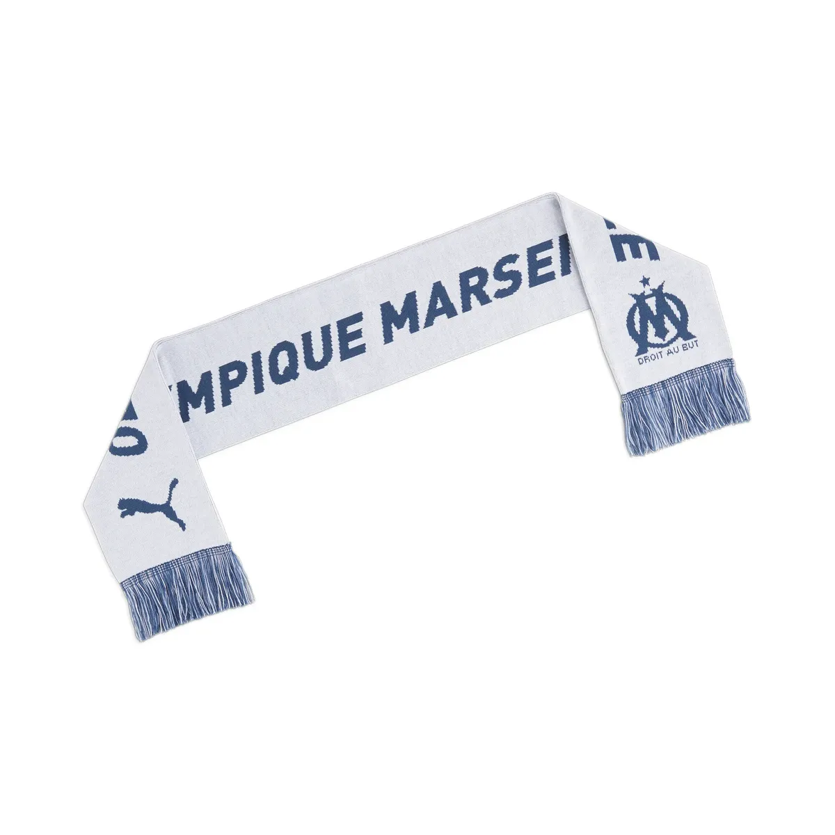 

Шарф PUMA "Olympique de Marseille ftbl ESSENTIALS Шарф для взрослых", цвет White Ocean Tropic Blue