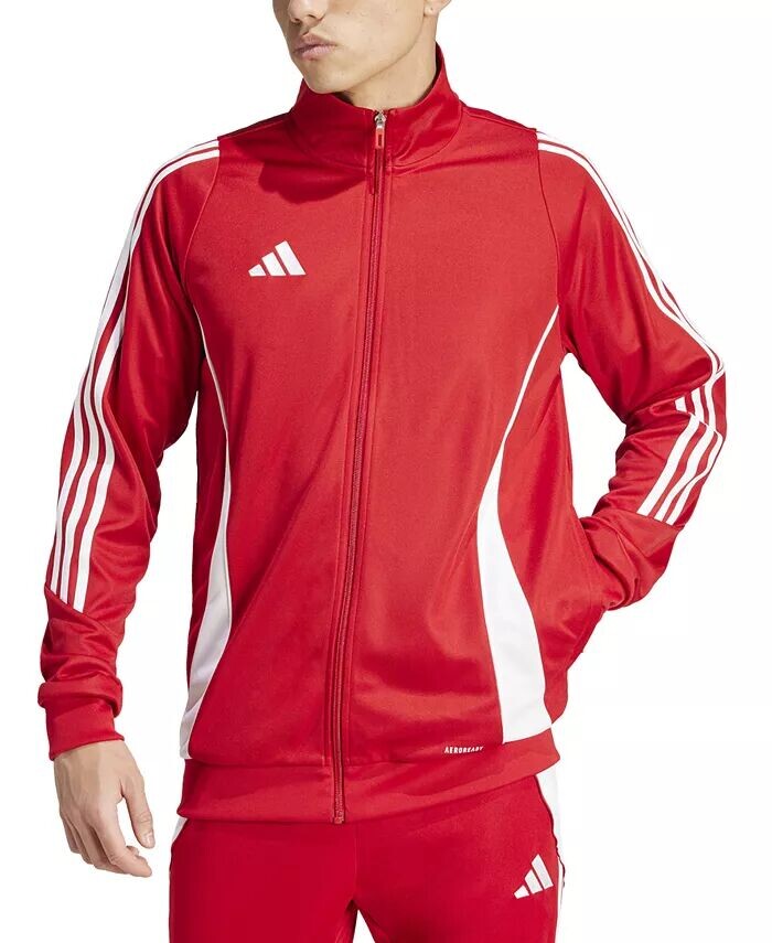 

Мужская спортивная куртка с 3 полосками Tiro 24 Slim Fit Performance adidas, красный