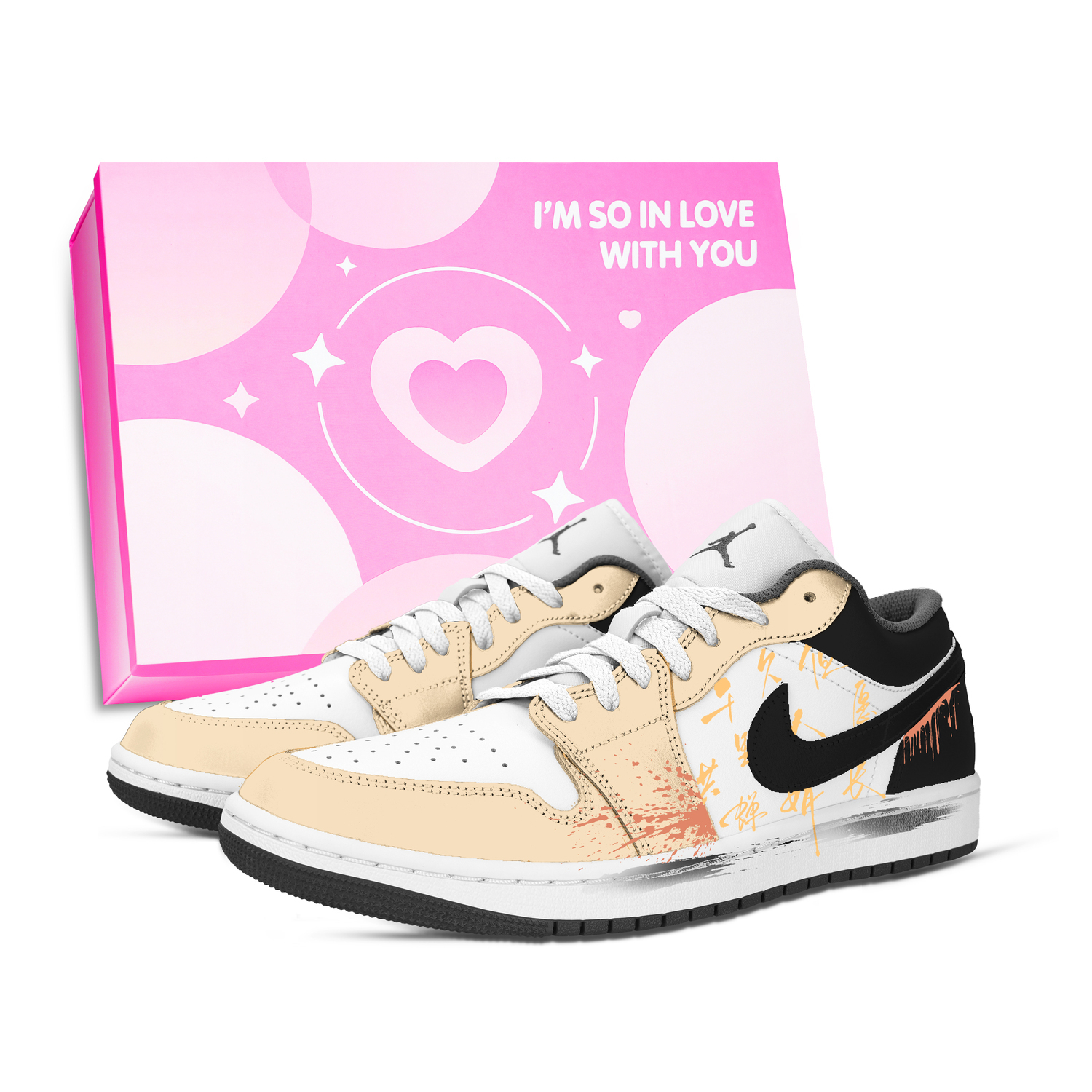 

Кроссовки баскетбольные Air 1 Vintage унисекс низкие Black, Red, Yellow Jordan, черный желтый красный