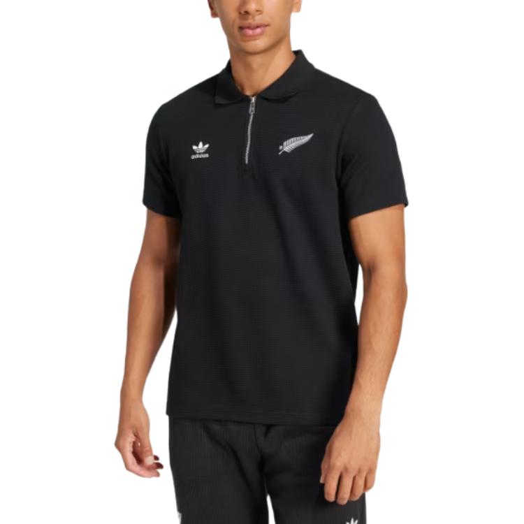 Adidas S Essentials Waffle Polo Shirt Adidas Originals, черный — фото 3