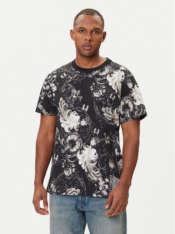 

Футболка regular fit 79GAH6R0 JS516 Versace Jeans Couture, черный