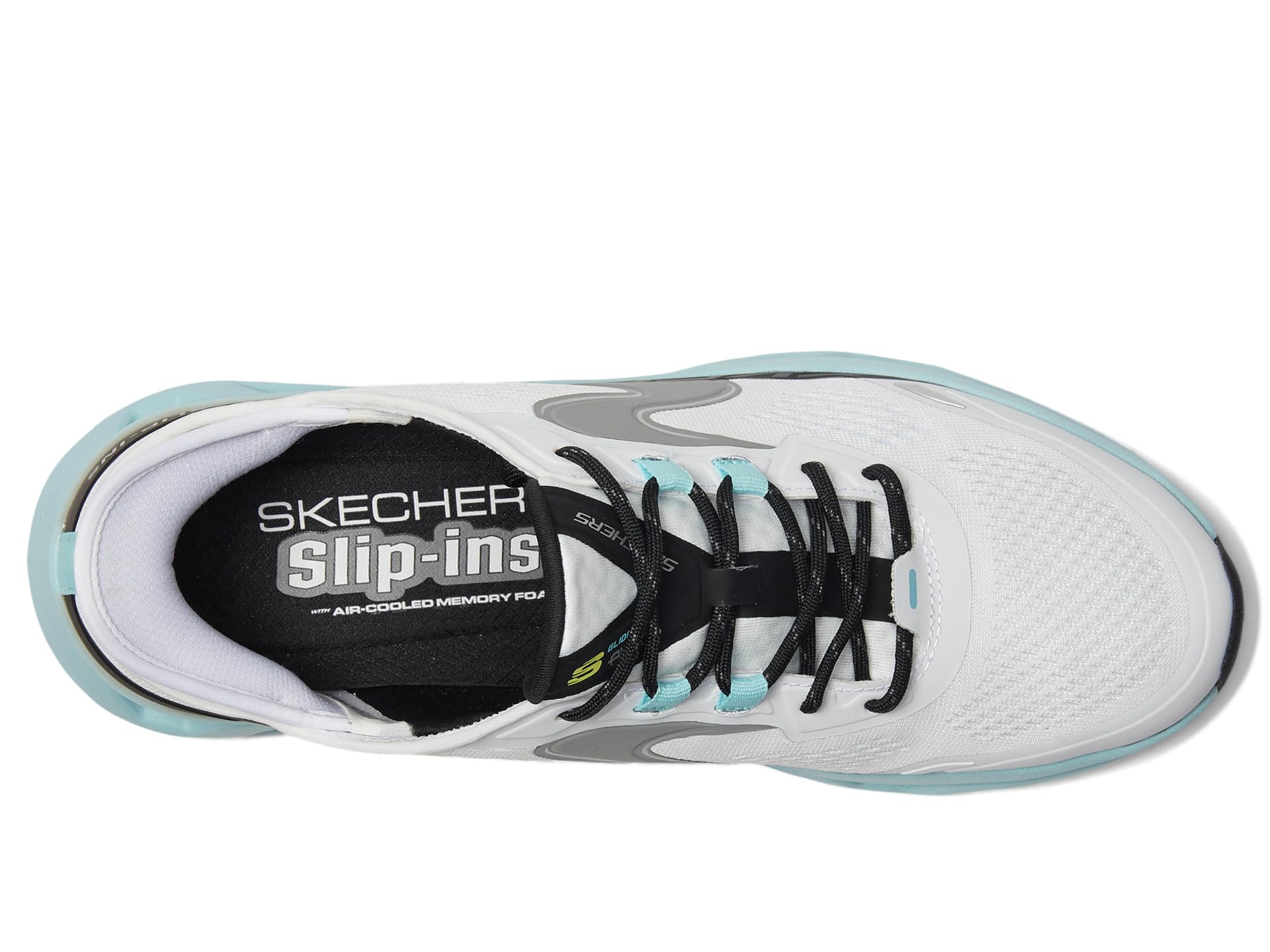 Кроссовки SKECHERS Glide-Step Altus Hands Free Slip-In, White/Blue — фото 2